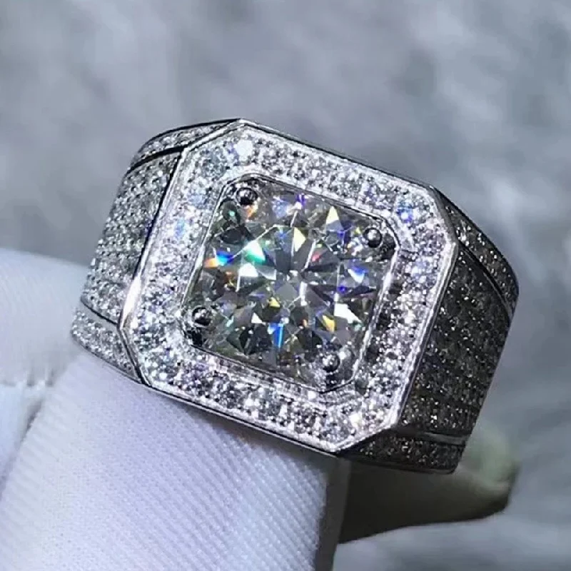 Stunning Jewelry At A Fraction Of The Price Male Ring Silver Color Jewelry Engagement Wedding band Rings for men gift - S16524697 Stunning Jewelry At A Fraction Of The Price Male Ring Silver Color Jewelry Engagement Wedding band Rings for men gift - S16524697