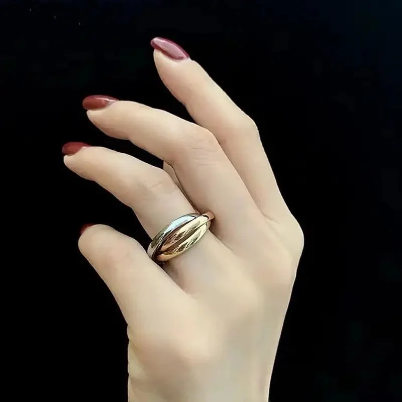 Elegant Jewelry Pieces At Unbelievable Prices Top Quality 3 Color Round Wrist Rings For Women Steel Wedding Engagement Female Finger Ring Circle Cross Party Jewelry -S4477743 Elegant Jewelry Pieces At Unbelievable Prices Top Quality 3 Color Round Wrist Rings For Women Steel Wedding Engagement Female Finger Ring Circle Cross Party Jewelry -S4477743