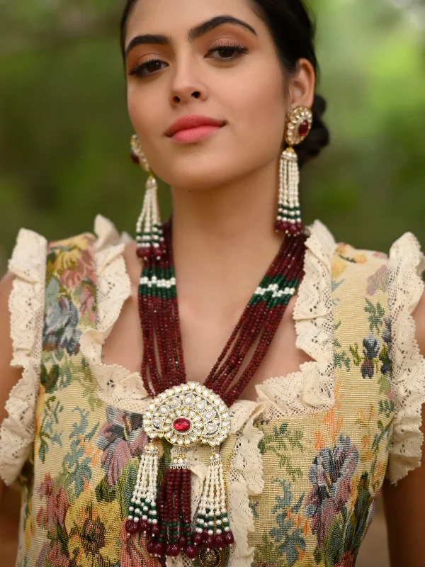 Timeless Beauty, Unbeatable Deals – Jewelry Sale On Odette Women White And Maroon Long Necklace Set Timeless Beauty, Unbeatable Deals – Jewelry Sale On Odette Women White And Maroon Long Necklace Set