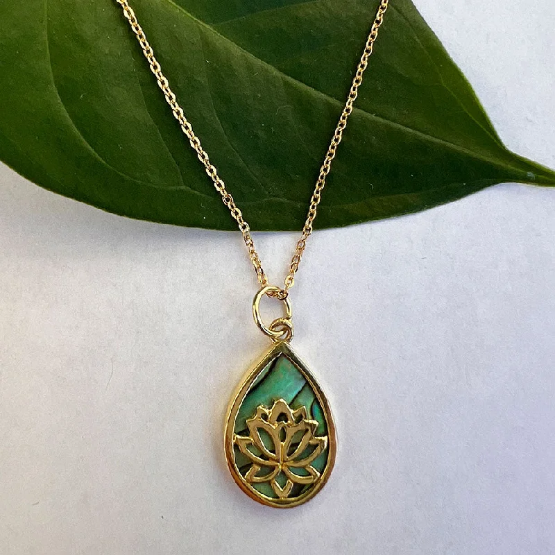 Final Call – Shop Exquisite Jewelry Before It's Gone Abalone Lotus Necklace - Brass, Indonesia Final Call – Shop Exquisite Jewelry Before It's Gone Abalone Lotus Necklace - Brass, Indonesia