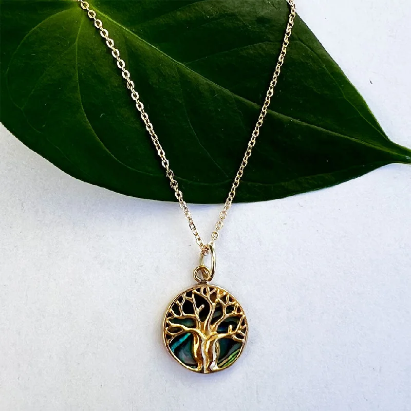 Affordable Elegance – Premium Jewelry At Special Prices Abalone Tree of Life Necklace - Brass, Indonesia Affordable Elegance – Premium Jewelry At Special Prices Abalone Tree of Life Necklace - Brass, Indonesia
