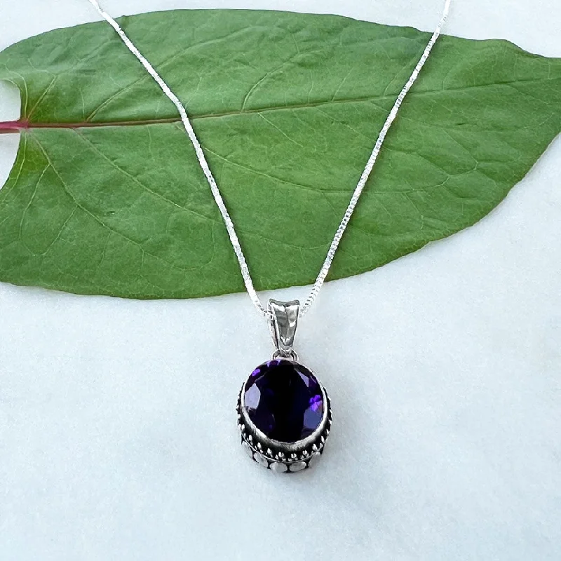 Trendy And Classic Jewelry Now At Reduced Prices Amethyst Filigree Necklace - Sterling Silver, Indonesia Trendy And Classic Jewelry Now At Reduced Prices Amethyst Filigree Necklace - Sterling Silver, Indonesia
