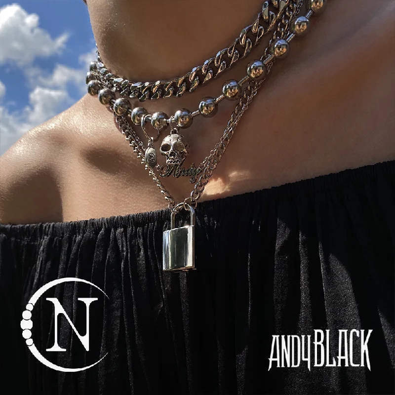 Exclusive Jewelry Sale – Sparkle For Less Andy Biersack Don't Say Goodbye 4 Piece NTIO Necklace Stack Exclusive Jewelry Sale – Sparkle For Less Andy Biersack Don't Say Goodbye 4 Piece NTIO Necklace Stack
