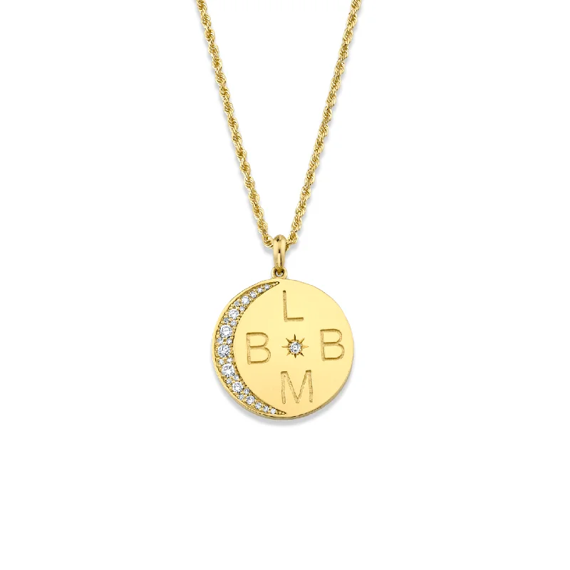 Exclusive Jewelry Discounts – Shop Now For Savings Classic 4 Initial "Love You To The Moon" Necklace with Star Set Diamond Exclusive Jewelry Discounts – Shop Now For Savings Classic 4 Initial "Love You To The Moon" Necklace with Star Set Diamond