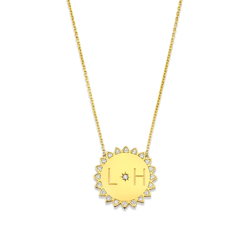 Handcrafted Beauty At Affordable Prices Custom Initials Medium "You Are My Sunshine" Necklace Handcrafted Beauty At Affordable Prices Custom Initials Medium "You Are My Sunshine" Necklace