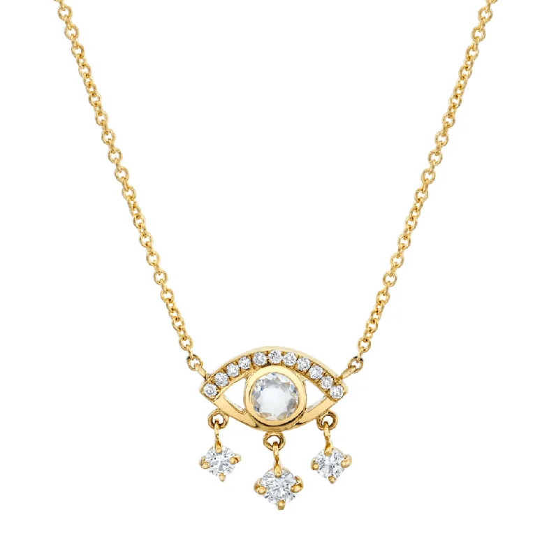Handmade Pearl Jewelry For Timeless Elegance Diamond Eye of Emotions Necklace