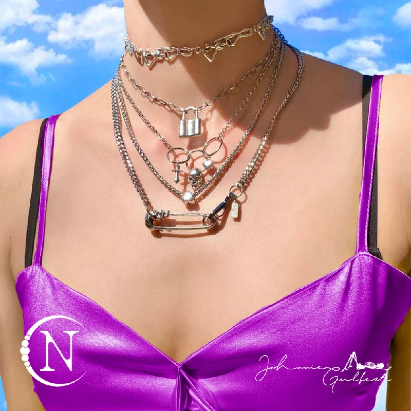 Make Your Outfit Shine With Discounted Jewelry Johnnie Guilbert 3 Piece Necklace/Choker Stack Make Your Outfit Shine With Discounted Jewelry Johnnie Guilbert 3 Piece Necklace/Choker Stack