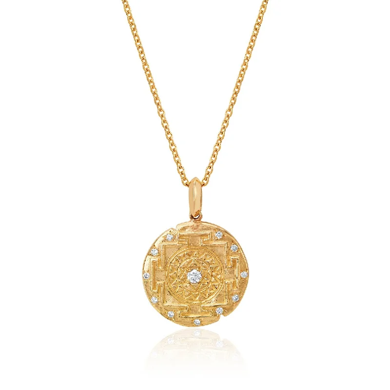 Flash Sale On Exquisite Jewelry – Don't Miss Out LH x JA 18k Shri Yantra Coin Necklace with Diamonds Flash Sale On Exquisite Jewelry – Don't Miss Out LH x JA 18k Shri Yantra Coin Necklace with Diamonds