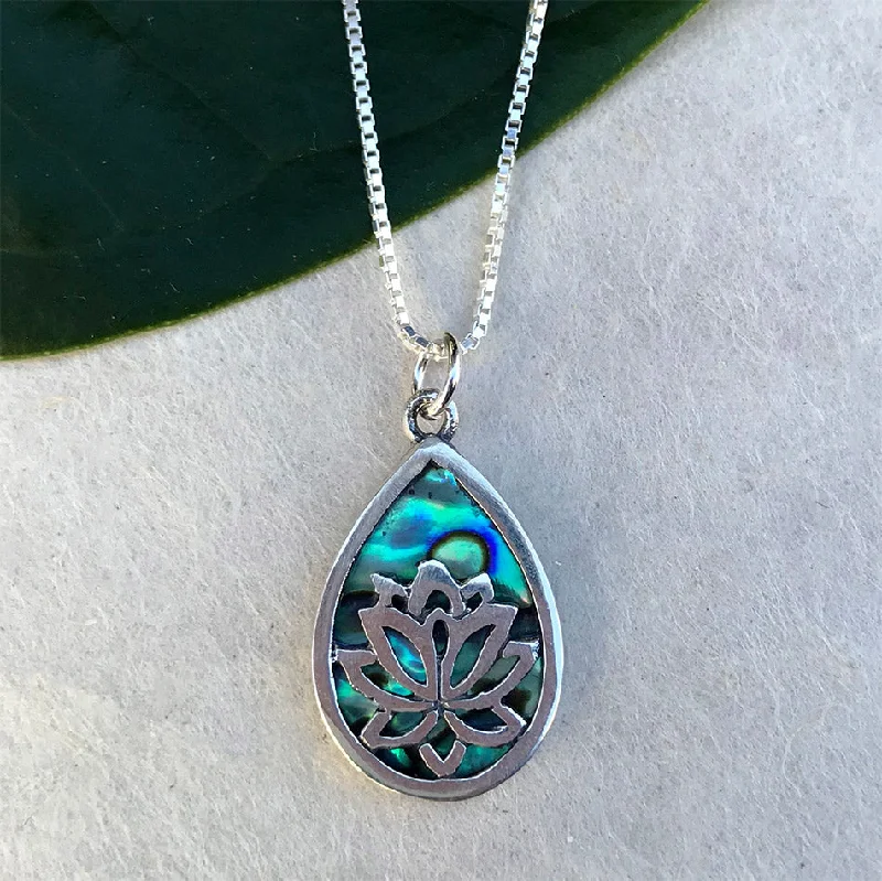 Must-Have Jewelry At Unbelievable Discounts Sacred Lotus Abalone Necklace - Sterling Silver, Indonesia Must-Have Jewelry At Unbelievable Discounts Sacred Lotus Abalone Necklace - Sterling Silver, Indonesia