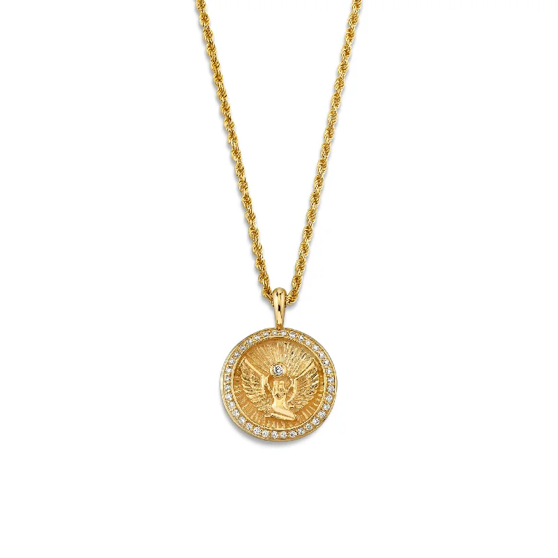 Limited-Time Jewelry Sale – Don't Miss These Deals Mini Lady Isis Diamond Pavé Halo Coin Pendant Limited-Time Jewelry Sale – Don't Miss These Deals Mini Lady Isis Diamond Pavé Halo Coin Pendant