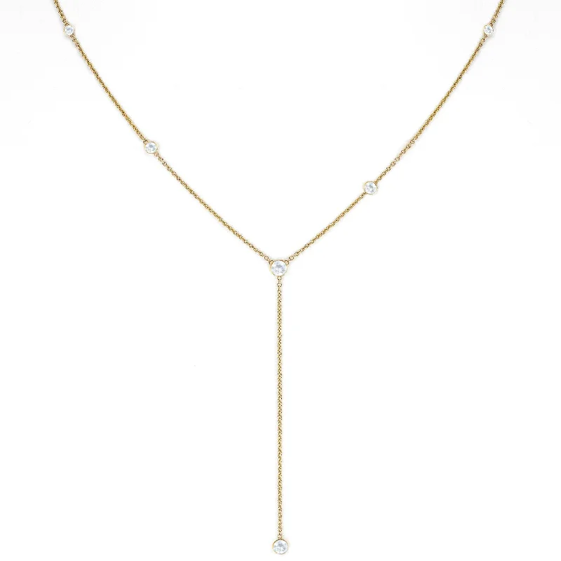 Affordable Luxury Jewelry – Style At A Great Price Moonstone Star Droplet Lariat