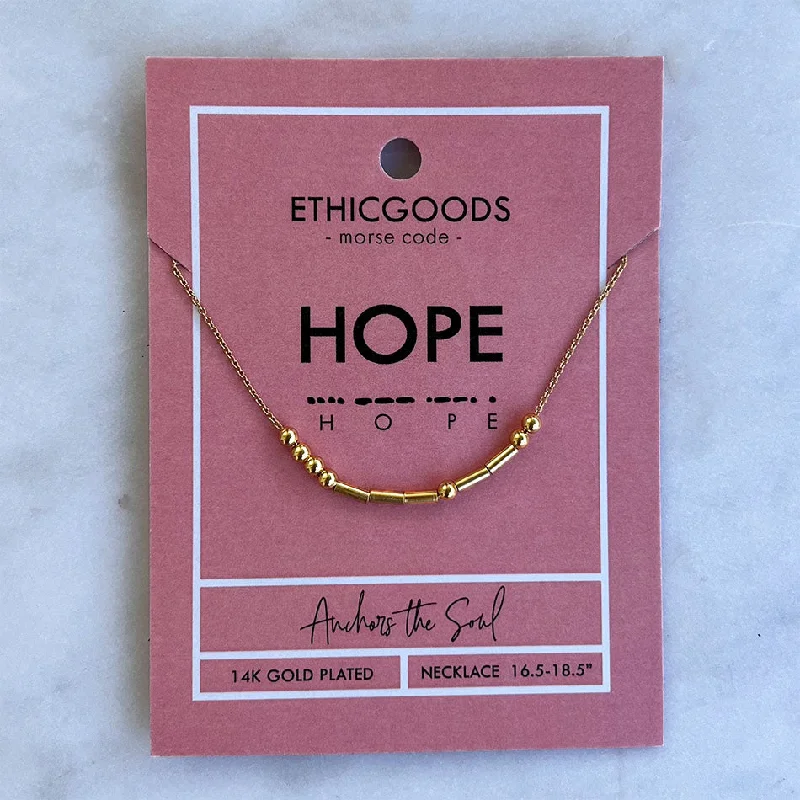 Exclusive Jewelry Sale – Limited-Time Discounts Morse Code "Hope" Necklace, Thailand Exclusive Jewelry Sale – Limited-Time Discounts Morse Code "Hope" Necklace, Thailand