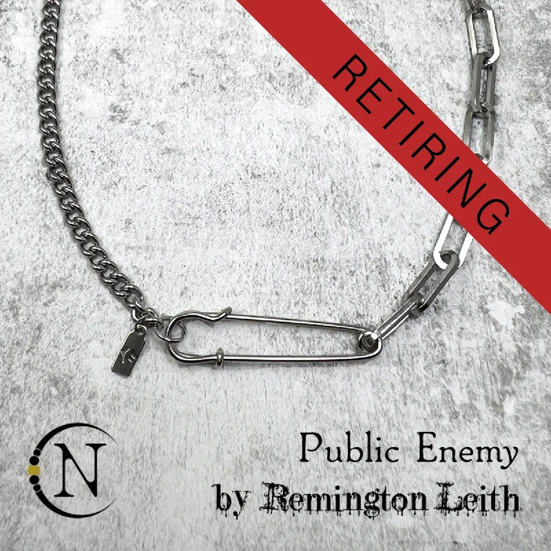 Trending Jewelry Styles Now At Limited-Time Discounts Necklace ~ Public Enemy by Remington Leith Trending Jewelry Styles Now At Limited-Time Discounts Necklace ~ Public Enemy by Remington Leith