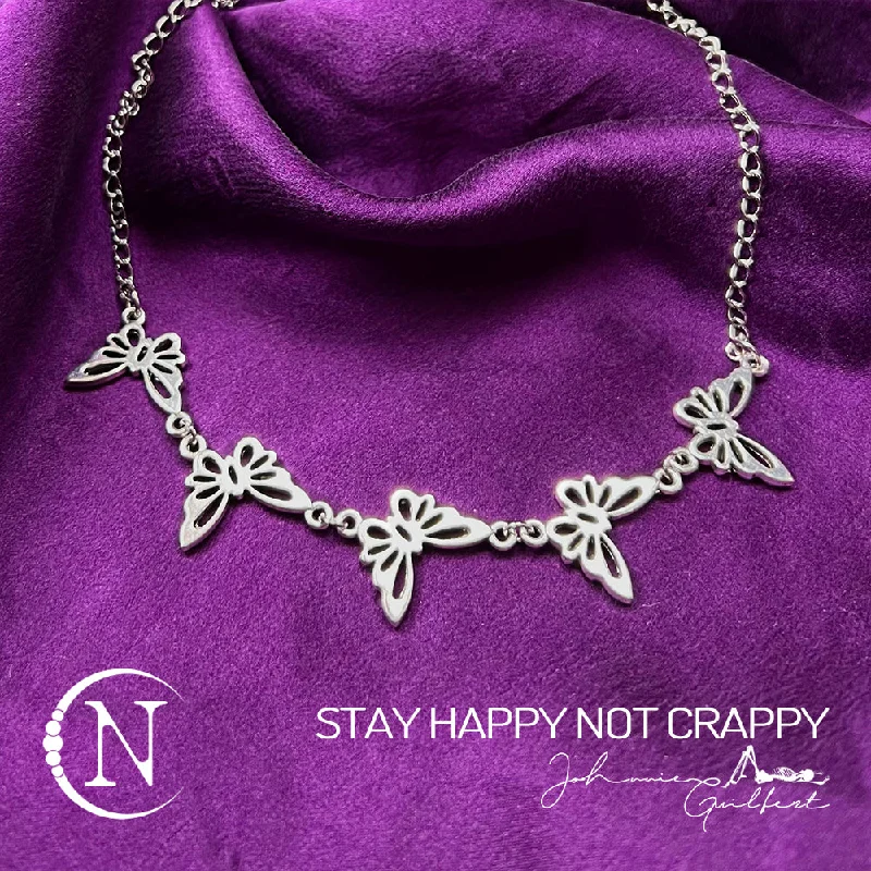 Special Sale On Handcrafted Jewelry – Shop Today Choker ~ Stay Happy Not Crappy by Johnnie Guilbert Special Sale On Handcrafted Jewelry – Shop Today Choker ~ Stay Happy Not Crappy by Johnnie Guilbert