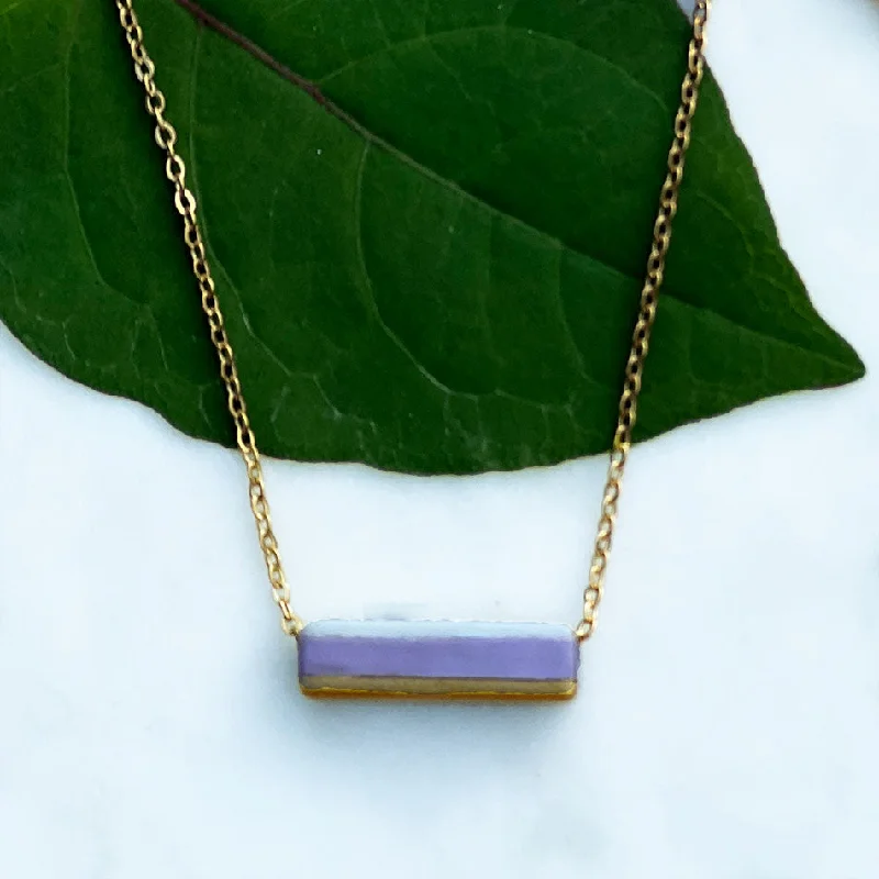 Luxury Handcrafted Jewelry For Elegant Looks Up-cycled Bar Necklace, Vietnam