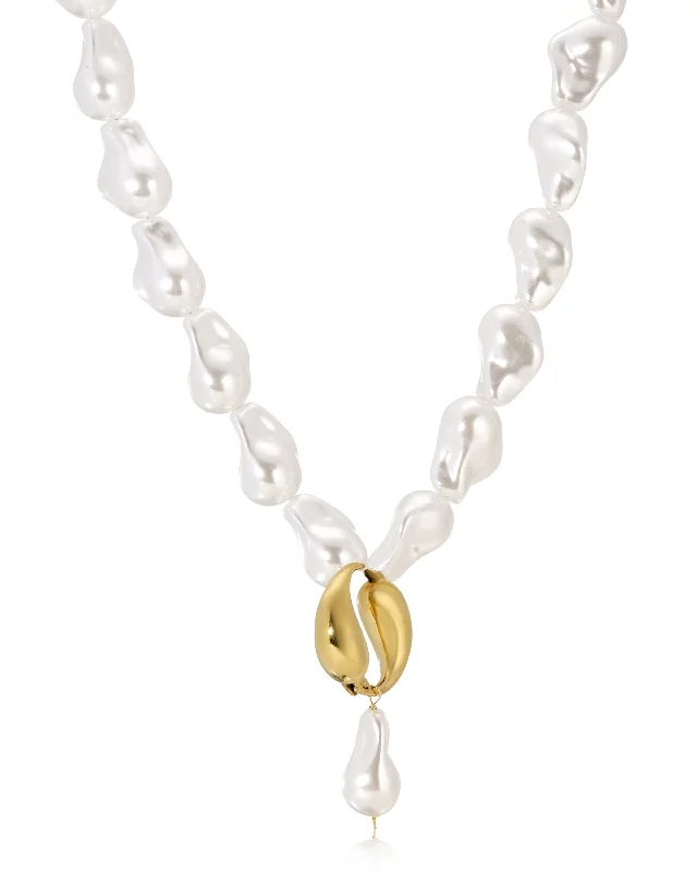 Jewelry Clearance Event – Stock Up Before It's Over Spiral Vegan Pearl Necklace