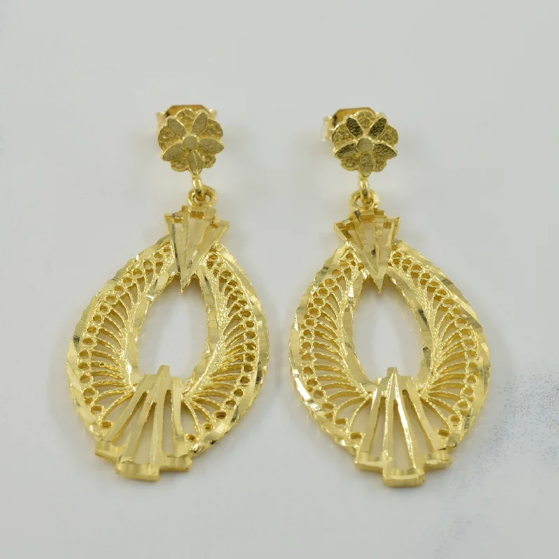 Luxury Jewelry At Unbeatable Discounts 10k Yellow Gold Drop Earrings |