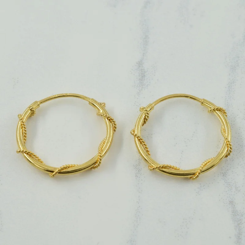 Jewelry Deals That Outshine The Rest 10k Yellow Gold Hoop Earrings |