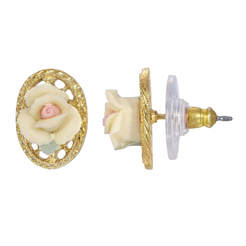Gold Tone and White
