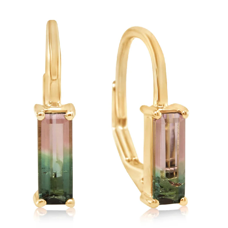 Unmissable Deals On Handmade Jewelry Collections 14K Yellow Gold Bi-Color Tourmaline Earrings Unmissable Deals On Handmade Jewelry Collections 14K Yellow Gold Bi-Color Tourmaline Earrings