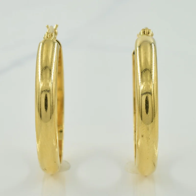 Luxury Jewelry Sale – Sparkle For Less 14k Yellow Gold Hoop Earrings |