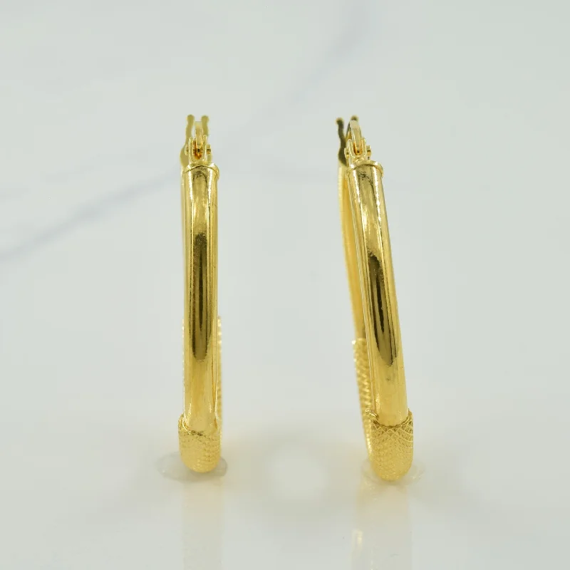 Personalized Jewelry At Special Discount Rates 18k Yellow Gold Textured Earrings |