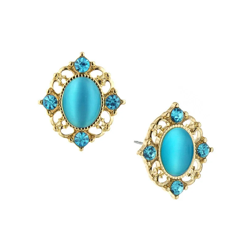 Gold Tone and Blue