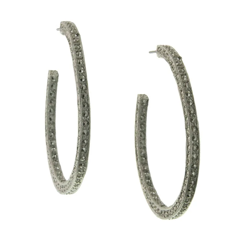 Exclusive Jewelry Sale Event – Shop Now 1928 Jewelry Antiqued Faux Marcasite Encrusted Hoop Earrings Exclusive Jewelry Sale Event – Shop Now 1928 Jewelry Antiqued Faux Marcasite Encrusted Hoop Earrings