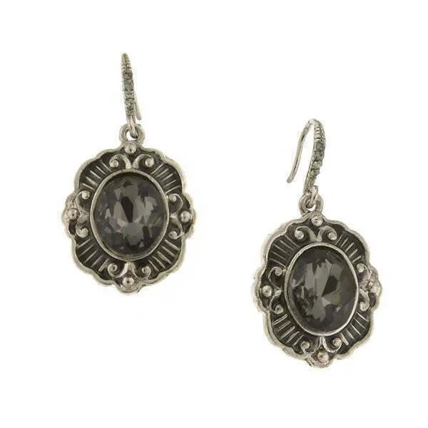 Limited-Stock Jewelry Sale – Shop Before It's Gone 1928 Jewelry Black Diamond Crystal Oval Drop Earrings Limited-Stock Jewelry Sale – Shop Before It's Gone 1928 Jewelry Black Diamond Crystal Oval Drop Earrings