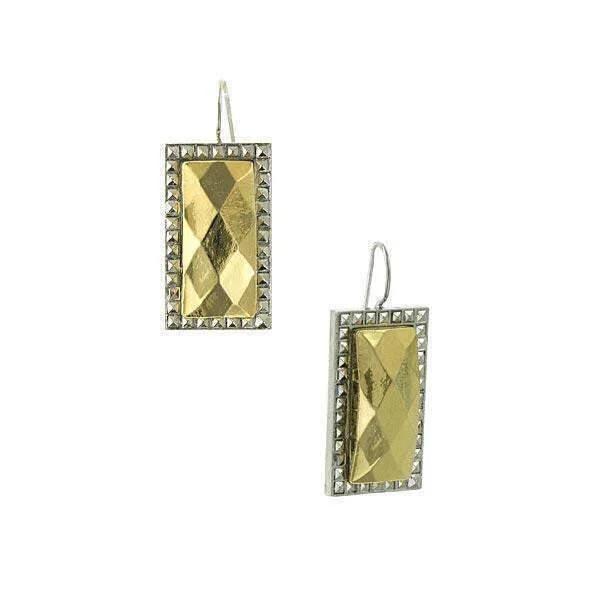 Modern Statement Jewelry For Bold Styling 1928 Jewelry Fusion Lux Rectangle Wire Earrings Modern Statement Jewelry For Bold Styling 1928 Jewelry Fusion Lux Rectangle Wire Earrings