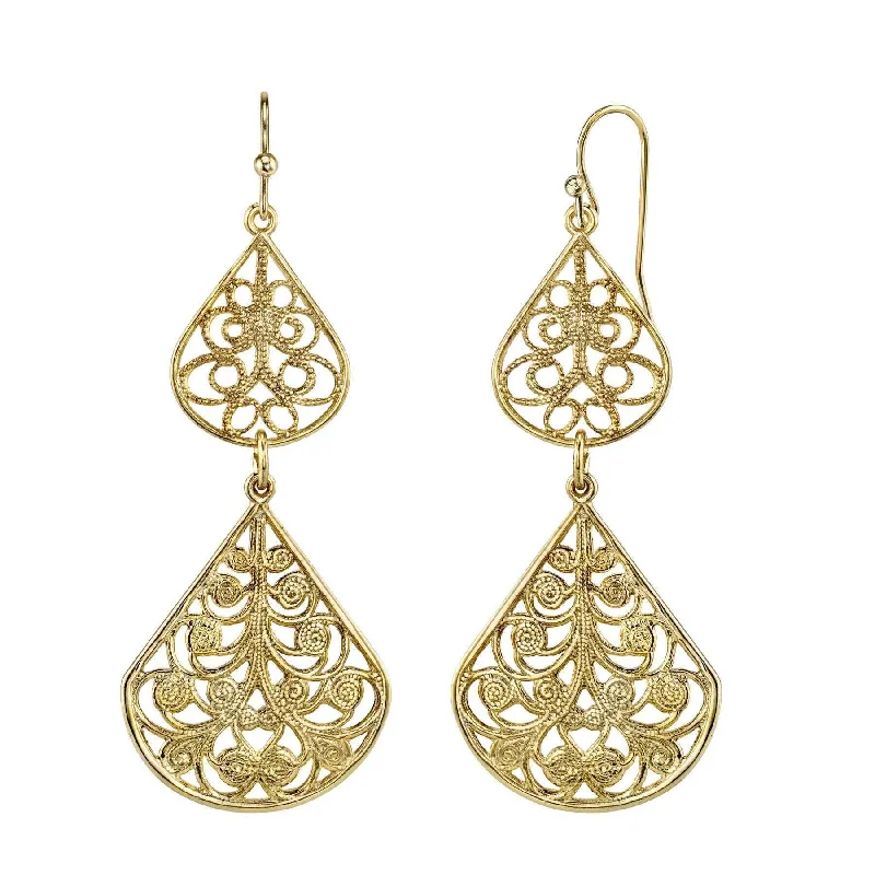 Grab Your Dream Jewelry At The Lowest Prices 1928 Jewelry Gold Classic Teardrop Filigree Drop Earrings Grab Your Dream Jewelry At The Lowest Prices 1928 Jewelry Gold Classic Teardrop Filigree Drop Earrings
