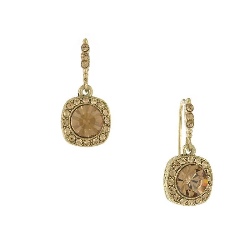 Everyday Jewelry Essentials Now On Sale 1928 Jewelry Light Topaz Stone & Crystal Drop Earrings Everyday Jewelry Essentials Now On Sale 1928 Jewelry Light Topaz Stone & Crystal Drop Earrings