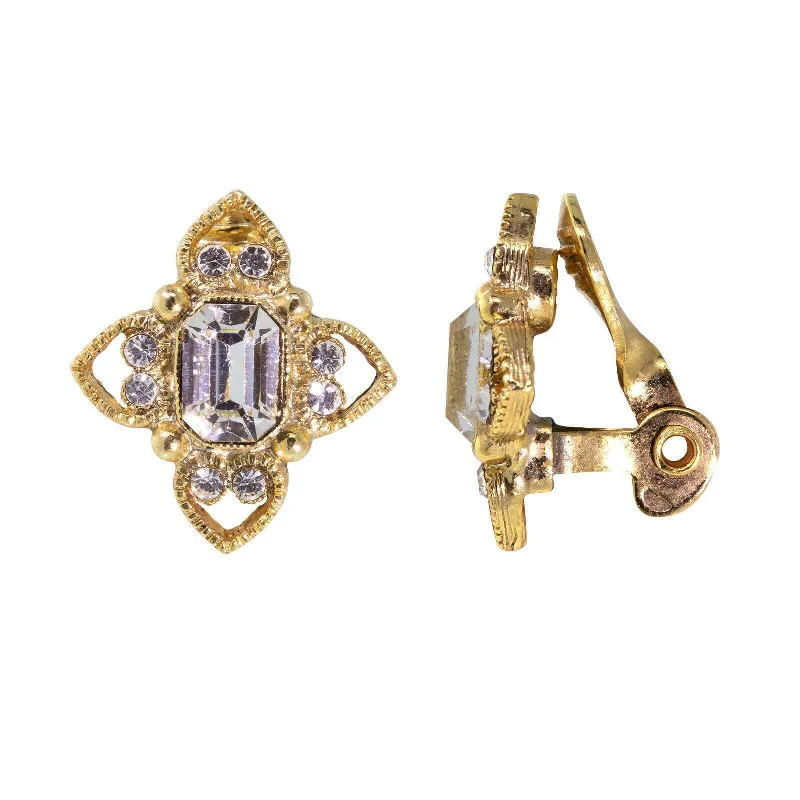 Gold Tone and Crystal Clear