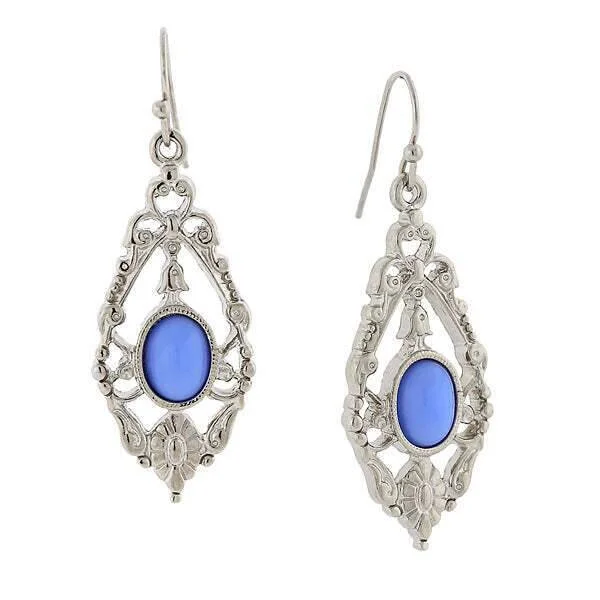 Unmissable Jewelry Clearance – Final Reductions 1928 Jewelry Ornate Floral Inspired Oval Stone Drop Earrings Unmissable Jewelry Clearance – Final Reductions 1928 Jewelry Ornate Floral Inspired Oval Stone Drop Earrings