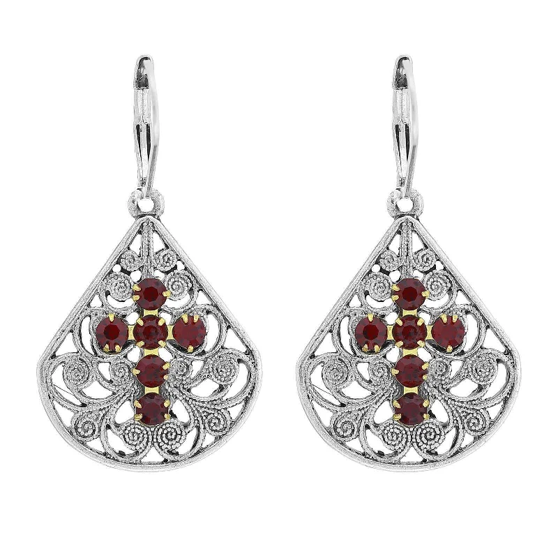 Pewter and Red