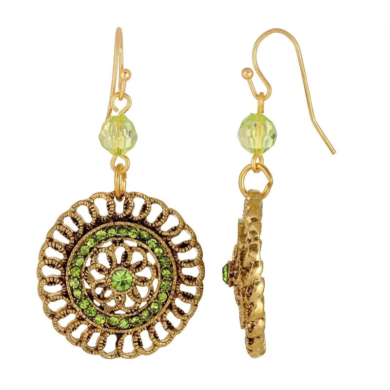 Jewelry Sale Alert – Shop Timeless Elegance Today 1928 Jewelry Round Filigree Multi Crystal Dangle Earrings Jewelry Sale Alert – Shop Timeless Elegance Today 1928 Jewelry Round Filigree Multi Crystal Dangle Earrings