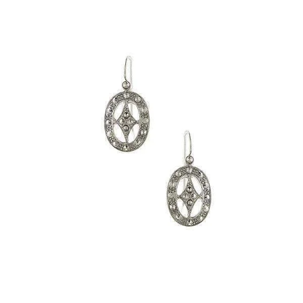 The Perfect Jewelry Piece At The Perfect Price 1928 Jewelry Oval Marcasite Wire Drop Earrings The Perfect Jewelry Piece At The Perfect Price 1928 Jewelry Oval Marcasite Wire Drop Earrings
