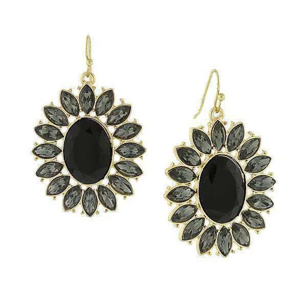 Stunning Jewelry At Even More Stunning Prices 2028 Jewelry Jet Black Faceted Oval with Navette Accent Drop Earrings Stunning Jewelry At Even More Stunning Prices 2028 Jewelry Jet Black Faceted Oval with Navette Accent Drop Earrings