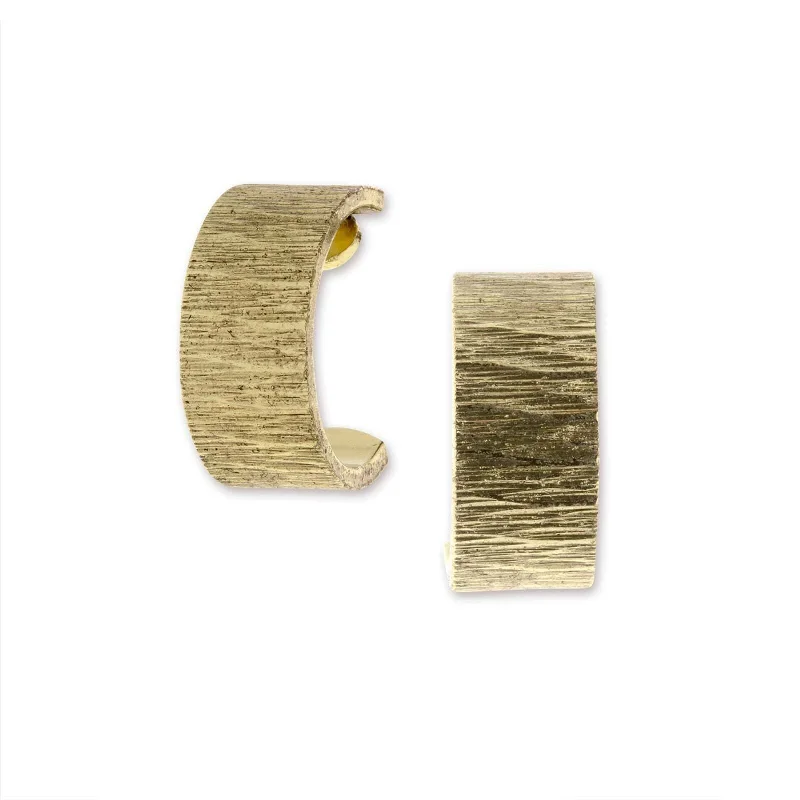 Limited-Time Jewelry Sale – Don't Miss Out On Dazzling Discounts 2028 Jewelry Gold Brushed Finish Half-Hoop Earrings Limited-Time Jewelry Sale – Don't Miss Out On Dazzling Discounts 2028 Jewelry Gold Brushed Finish Half-Hoop Earrings