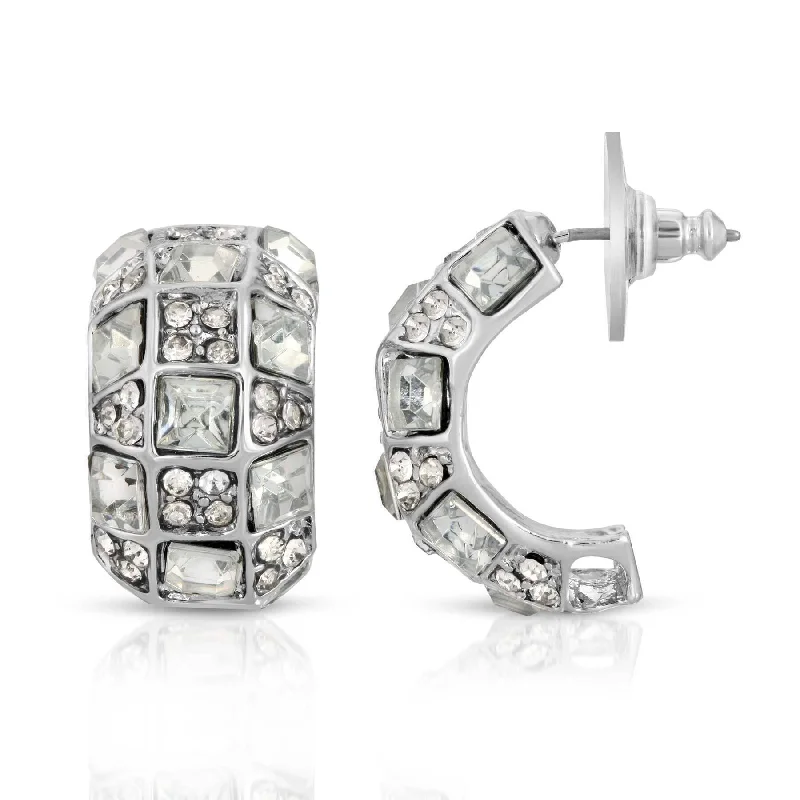 Exclusive Jewelry Sale – Limited-Time Discounts 2028 Jewelry Grandeur Clear Crystal Half Hoop Earrings Exclusive Jewelry Sale – Limited-Time Discounts 2028 Jewelry Grandeur Clear Crystal Half Hoop Earrings