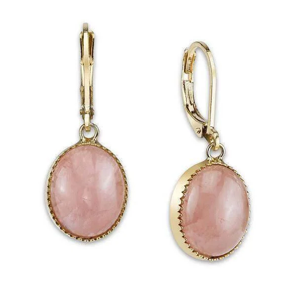Elegant Jewelry Styles At Budget-Friendly Prices 2028 Jewelry Oval Rose Quartz Gemstone Drop Earrings Elegant Jewelry Styles At Budget-Friendly Prices 2028 Jewelry Oval Rose Quartz Gemstone Drop Earrings