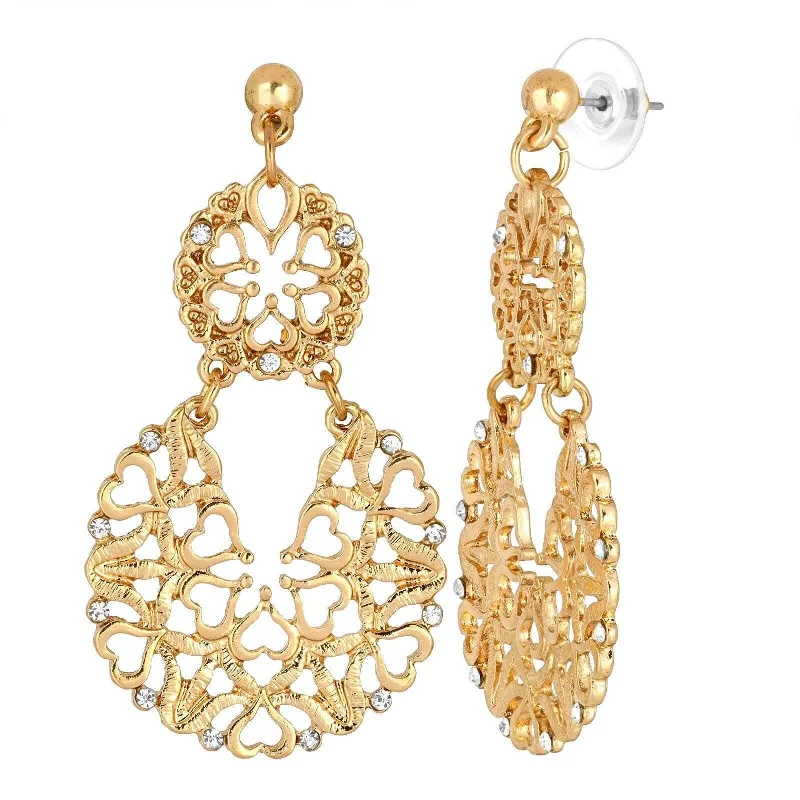 Stunning Jewelry Pieces At The Lowest Prices Ever 2028 Jewelry Heart Filigree Crystal Post Drop Earrings Stunning Jewelry Pieces At The Lowest Prices Ever 2028 Jewelry Heart Filigree Crystal Post Drop Earrings