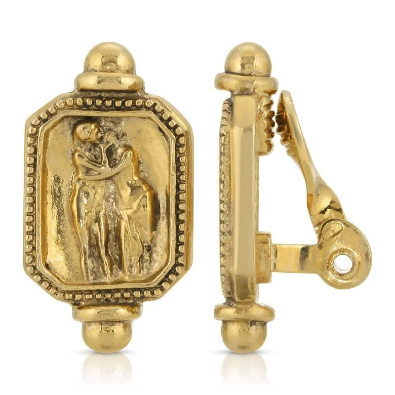Timeless Jewelry, Timeless Savings – Don't Wait Antiquities Couture Gold Octagon Adoration Clip On Earrings Timeless Jewelry, Timeless Savings – Don't Wait Antiquities Couture Gold Octagon Adoration Clip On Earrings