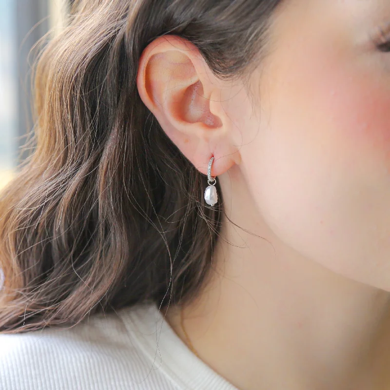 Upgrade Your Jewelry Collection For Less AUDREY- Freshwater, CZ and Sterling Silver Earrings Upgrade Your Jewelry Collection For Less AUDREY- Freshwater, CZ and Sterling Silver Earrings