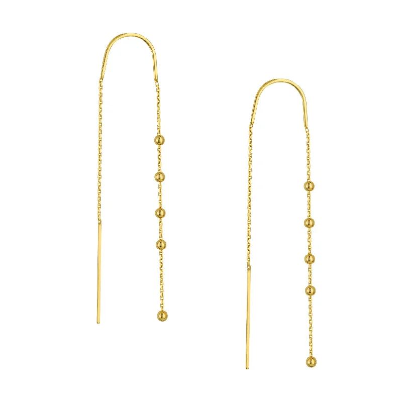 Must-Have Jewelry At Irresistible Discounts Bead Accent Threader Earrings