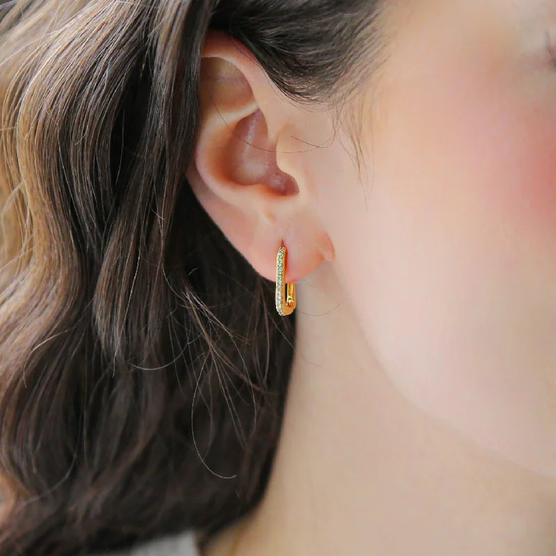 The Perfect Jewelry Piece At The Perfect Discount BEYOND - 18K Gold + CZ Hoop Earrings The Perfect Jewelry Piece At The Perfect Discount BEYOND - 18K Gold + CZ Hoop Earrings