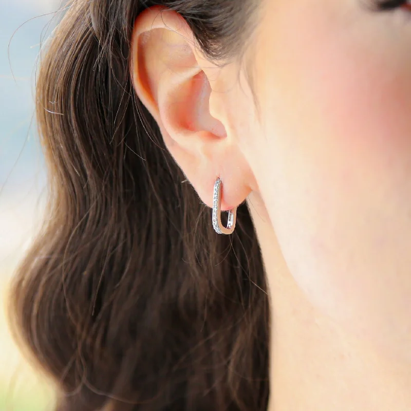 Unmissable Jewelry Clearance – Final Reductions BEYOND - Sterling Silver + CZ Hoop Earrings Unmissable Jewelry Clearance – Final Reductions BEYOND - Sterling Silver + CZ Hoop Earrings