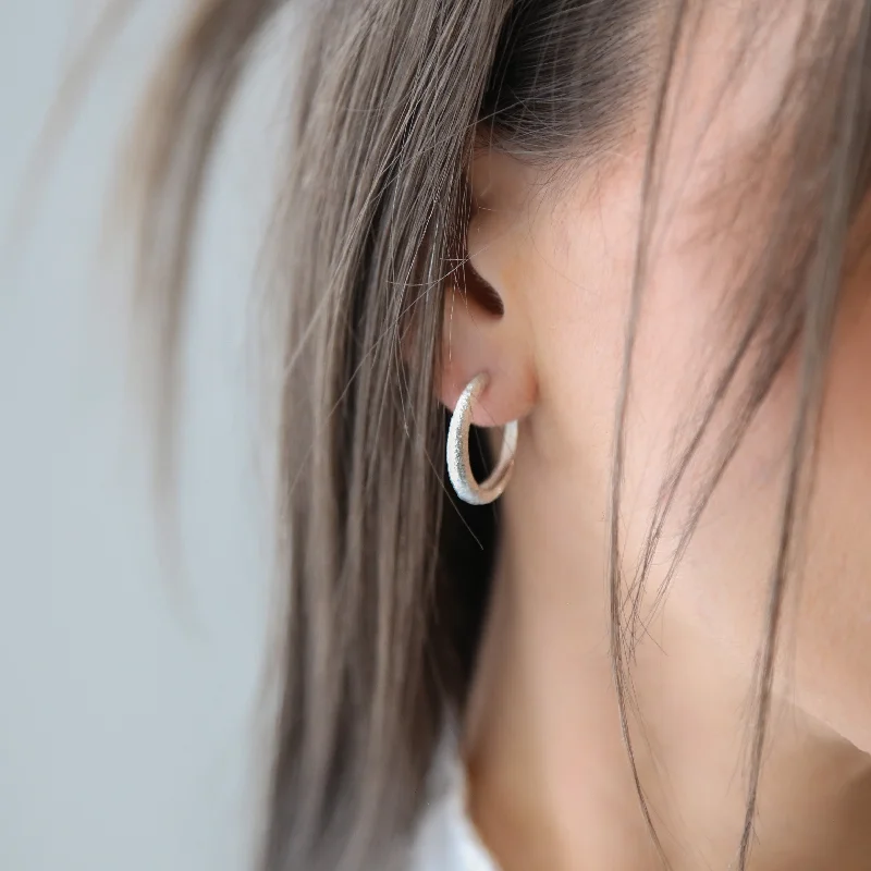 Limited-Stock Jewelry Sale – Once It's Gone, It's Gone BLAZE - Sterling Silver Textured Hoop Earrings Limited-Stock Jewelry Sale – Once It's Gone, It's Gone BLAZE - Sterling Silver Textured Hoop Earrings