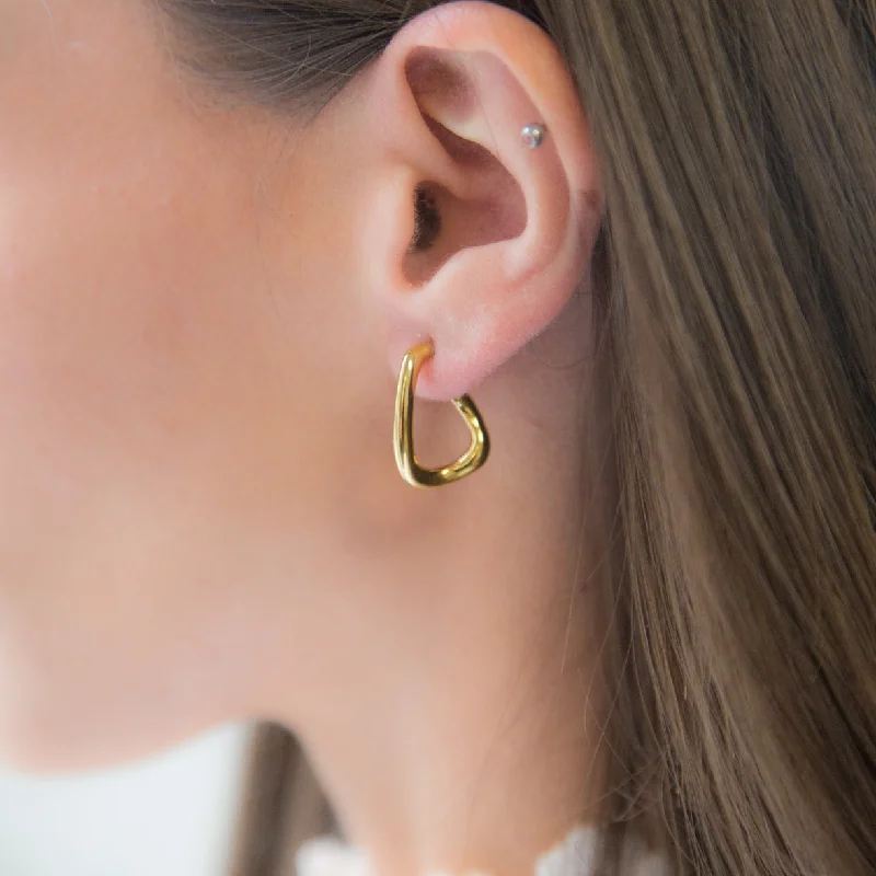 The Ultimate Jewelry Sale – Exclusive Styles At Great Prices CORA - 18K Gold Plated Irregular C Shaped Chunky Earring The Ultimate Jewelry Sale – Exclusive Styles At Great Prices CORA - 18K Gold Plated Irregular C Shaped Chunky Earring