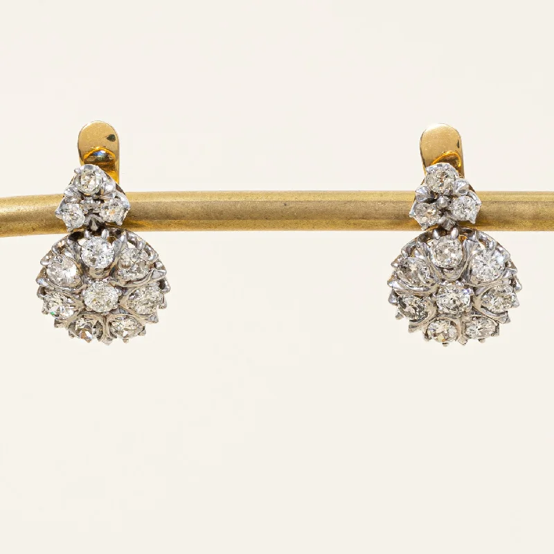 Exclusive Jewelry Sale – Grab Timeless Pieces Now Antique Diamond Earrings | 2.26ctw |